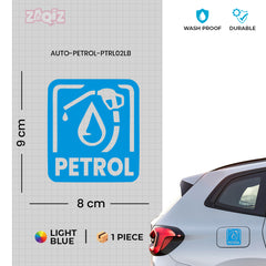 Clear Petrol Use Sticker for Vehicles