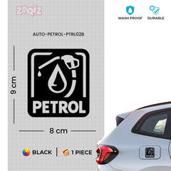 Clear Petrol Use Sticker for Vehicles