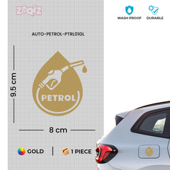 Petrol Only Fuel Tank Label for Cars