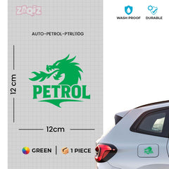 Zaqiz Petrol Text Decal for Bikes – Clean and Bold Font Design