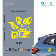 Petrol Use Advisory Decal for Safety