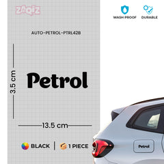 Petrol Only Decal for Clear Instructions