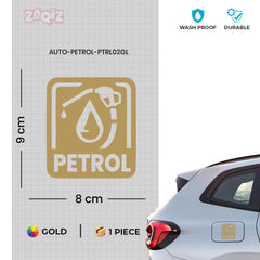 Clear Petrol Use Sticker for Vehicles
