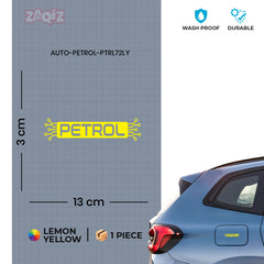 Simple Petrol Fuel Safety Marker Label