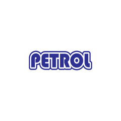 Minimal Design Petrol Use Sticker Label