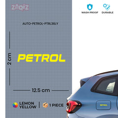 Durable Petrol Reminder Sticker Label