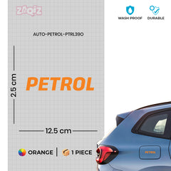 Petrol Warning Sticker for Bikes & Cars