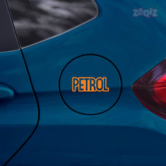 Clear Text Petrol Warning Label Decal