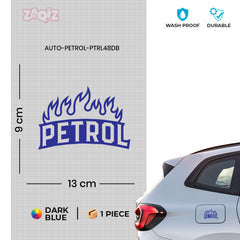 Bold Petrol Use Label for Bikes & Cars