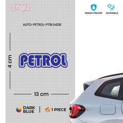 Minimal Design Petrol Use Sticker Label