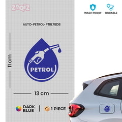Bright Petrol Label for Vehicle Clarity