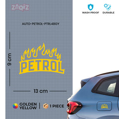Bold Petrol Use Label for Bikes & Cars