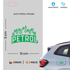 Bold Petrol Use Label for Bikes & Cars