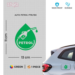 Bright Petrol Label for Vehicle Clarity