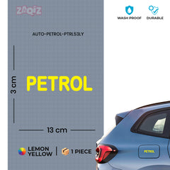 Petrol Sticker for Clear Fuel Guidance