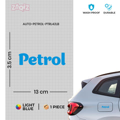 Petrol Only Decal for Clear Instructions