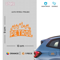 Bold Petrol Use Label for Bikes & Cars