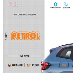 Minimal Design Petrol Use Sticker Label