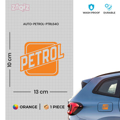 Petrol Safety Sticker for Fuel Tanks