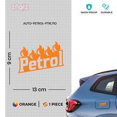 Petrol Use Notice for Vehicle Tanks