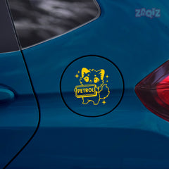 Bold Text Petrol Label Sticker