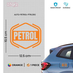 Weatherproof Petrol Sticker for Caps