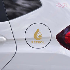 Zaqiz Petrol Print Sticker for Car Cap – Easy to Stick and Remove
