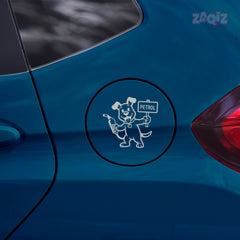 Zaqiz Petrol Text Label Sticker – Waterproof Fuel Cap Mark
