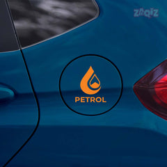 Zaqiz Petrol Print Sticker for Car Cap – Easy to Stick and Remove