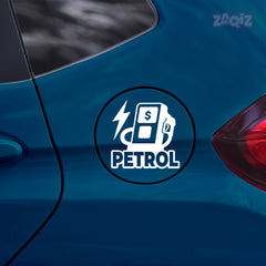 Zaqiz Petrol Only Label Sticker – Compact and Bold Appearance