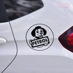 Zaqiz Petrol Fuel Type Identification Sticker – Simple Design