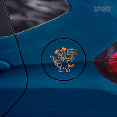 Zaqiz Petrol Text Label Sticker – Waterproof Fuel Cap Mark