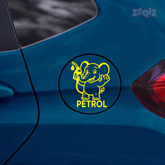 Zaqiz Petrol Tag Adhesive Label for Cars – Clear Fuel Marking