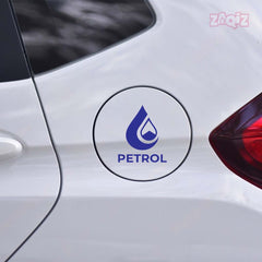 Zaqiz Petrol Print Sticker for Car Cap – Easy to Stick and Remove