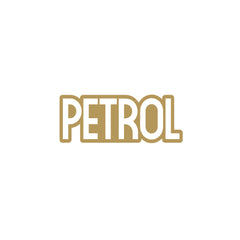 Clear Text Petrol Warning Label Decal