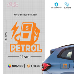 Zaqiz Petrol Only Label Sticker – Compact and Bold Appearance