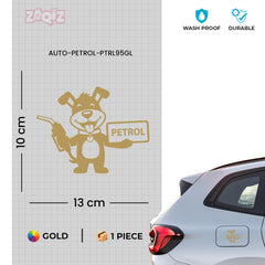Zaqiz Green Petrol Fuel Tag Sticker for Cars and Motorbikes