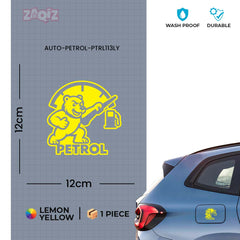 Zaqiz Petrol Fuel Type Sign Sticker – Premium Vinyl Material