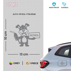 Zaqiz Green Petrol Fuel Tag Sticker for Cars and Motorbikes