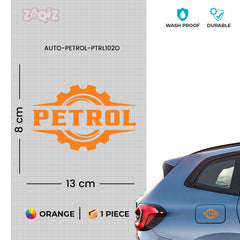 Zaqiz Petrol Mark Label Sticker – Scratch Resistant Vinyl