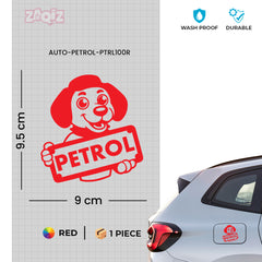 Zaqiz Petrol Fuel Type Identification Sticker – Simple Design