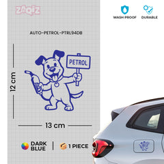 Zaqiz Petrol Text Label Sticker – Waterproof Fuel Cap Mark