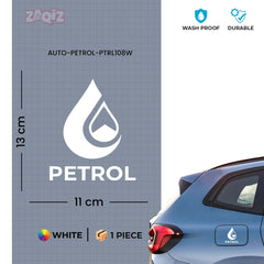 Zaqiz Petrol Print Sticker for Car Cap – Easy to Stick and Remove