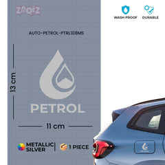 Zaqiz Petrol Print Sticker for Car Cap – Easy to Stick and Remove
