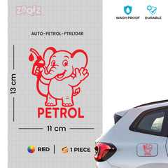 Zaqiz Petrol Tag Adhesive Label for Cars – Clear Fuel Marking
