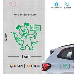Zaqiz Petrol Text Label Sticker – Waterproof Fuel Cap Mark
