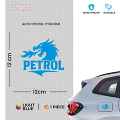 Zaqiz Petrol Text Decal for Bikes – Clean and Bold Font Design