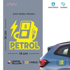 Zaqiz Petrol Only Label Sticker – Compact and Bold Appearance