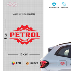 Zaqiz Petrol Mark Label Sticker – Scratch Resistant Vinyl