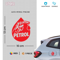 Zaqiz Petrol Printed Sticker – Waterproof and Long Lasting